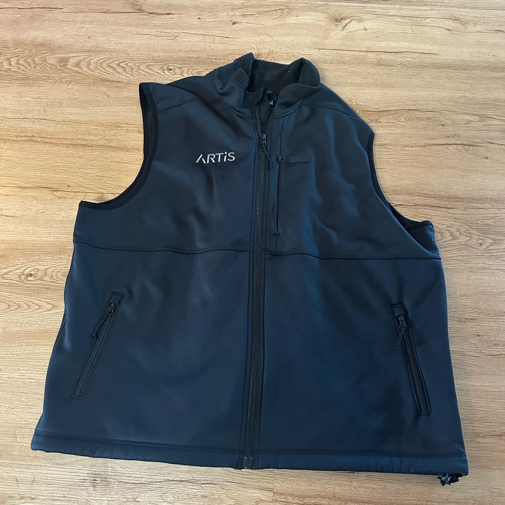 Filson Artis Vest Mens XXL Black Full Zip Fleece Lined Outdoor Workwear